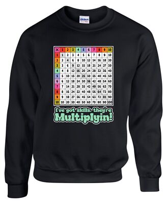 I've Got Skills, Thy're Multiplyin! Jumper Mathe Tabelle Tabelle Pi Tageszahlen Geschenke