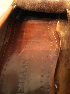 Cole Haan 3133 Tan Men's US13C Leather Brazil Tassel Kiltie