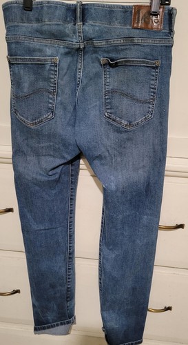 Lee Men's Blue Jean Extreme Motion Slim Fit Straight Leg Size 30x30 - Picture 3 of 5