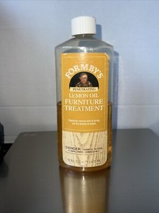 Formbys Penetrating Lemon Oil Wood Furniture Treatment 16oz -50% Full