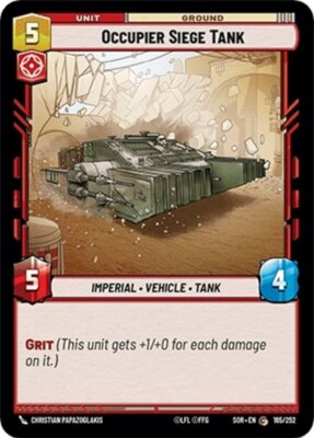 x3 Occupier Siege Tank - Foil C Star Wars Spark of Rebellion M/NM