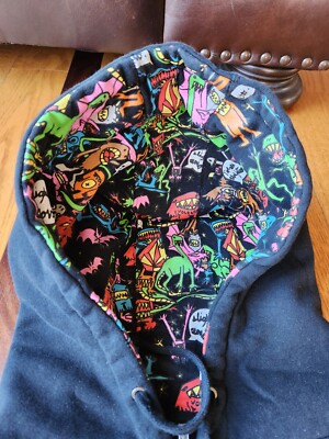 Volcom Slightly Removed Black Lil Monsters Hoodie Full Zip