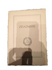 DDR Zeugnisheft POS  Ostalgie Hammer Sichel &Auml;hrenkranz