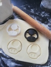 Cortador de galletas Mario Mushroom/impreso en 3D/galletas de Navidad/fondant/cortador de galletas
