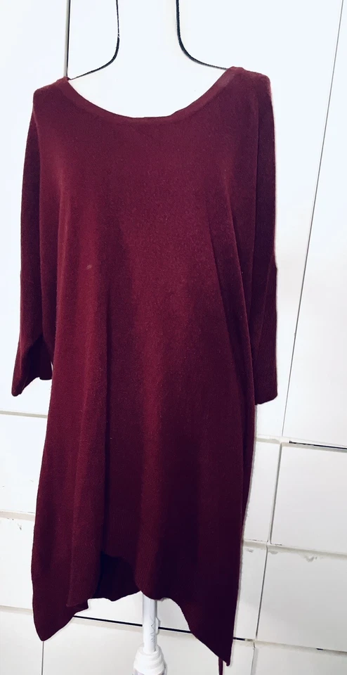 $45 SWEET ROMEO NORDSTROM ROUND NECK BATWING SLEEVE OVERSIZED SWEATER XL - Image 2 of 4