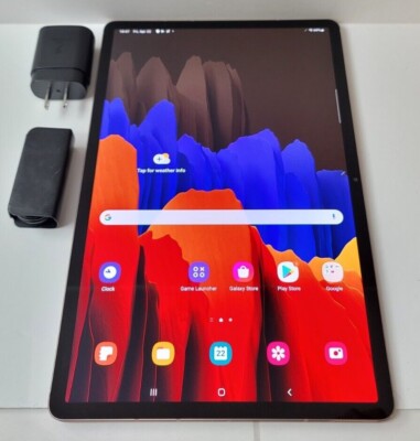 Samsung Galaxy Tab S7+ Plus 512GB, Wi-Fi, 12.4 in Mystic Bronze No S-Pen GOOD!