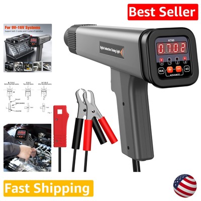 12V Automotive Ignition Timing Light - LED Display - Portable Timing Check Tool
