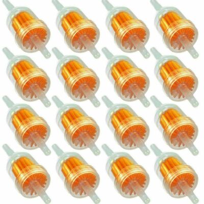 20 PACK 6MM x 8MM 1/4'' 5/16'' INLINE FUEL GAS FILTER LAWN MOWER SMALL ENGINE