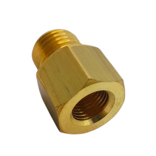 Adattatore coppa ottone 1/4"BSP maschio a M10x1 femmina sensore temperatura olio - Foto 4 di 5