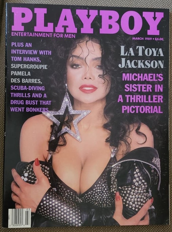 Playboy March 1989 La Toya Jackson with Tom Hanks Interview