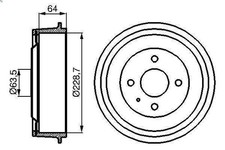 Tambour de frein Ford CAPRI