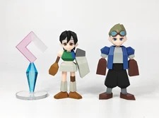 Final Fantasy Ⅶ 7 Rebirth Polygon Figure Yuffie Kisaragi and Cid Highwind FF7
