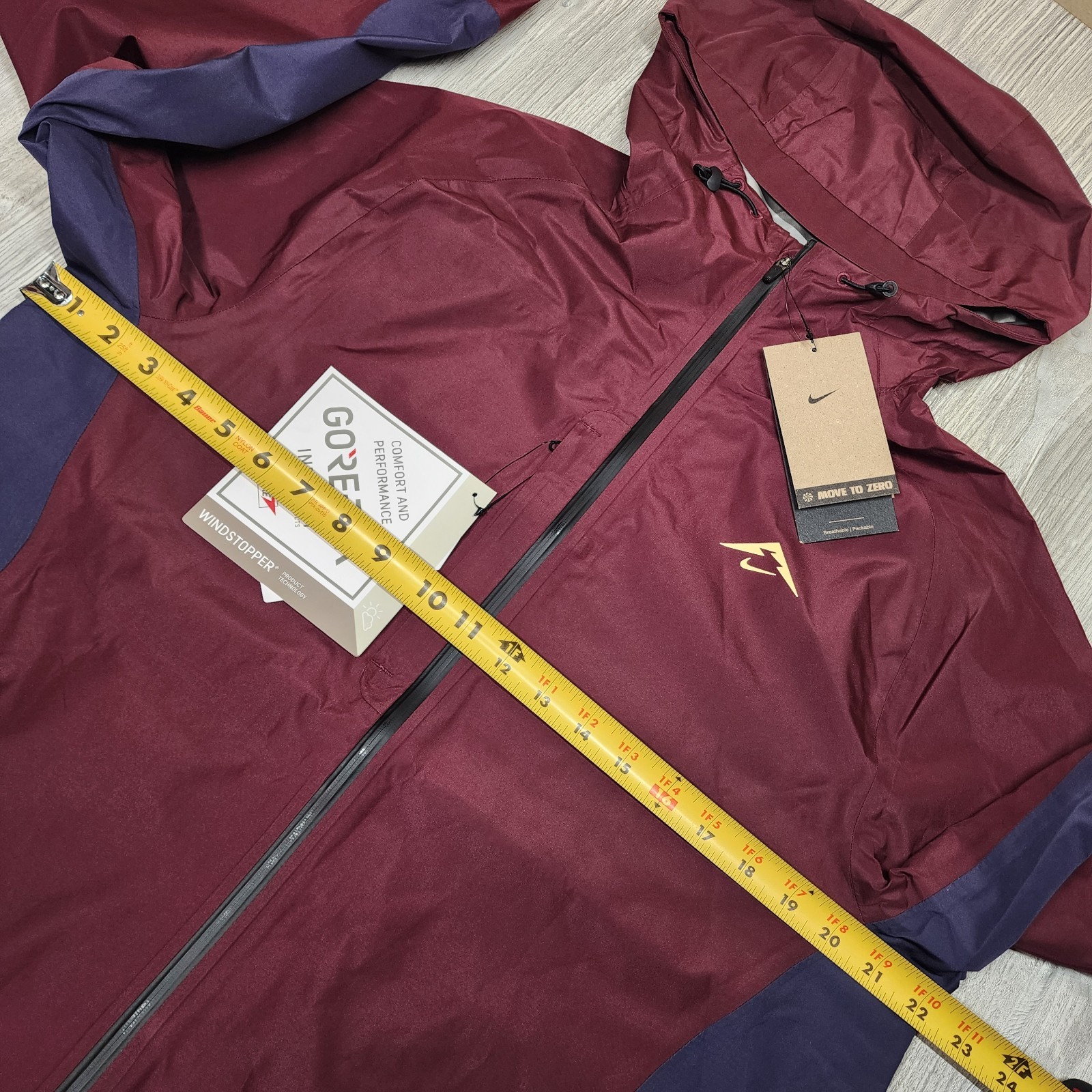 Nike Trail Cosmic Peaks Gore-Tex Jacket Maroon Red Mens Size S New FB7532-681 image 3