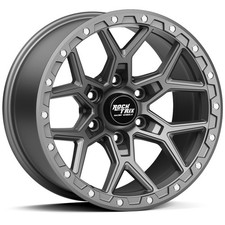 17" RockTrix RT107 Wheel 17x9 -12mm Offset 6x139.7 6x5.5 Rim 106.1 Hub, Gunmetal