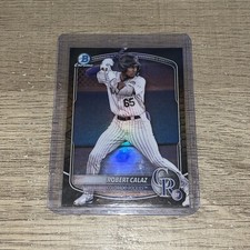 2025 Bowman Robert Calaz Chrome Prospects Reptilian Refractor #BCP-40 Rockies