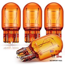 4 Pack 7444NA LED Bulbs 7444NA Long Life Miniature Bulbs Amber T20 12v 21/5w