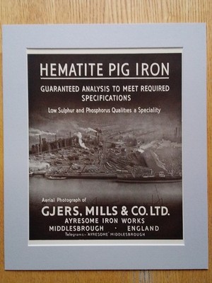 Hämatit Roheisen - Gjers, Mills & Co Ltd, Ayresome, Middlesbrough