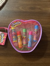 Shopkins Backpack Lip Balm Sets With 5 Flavors Each Set New 5 Total Balms