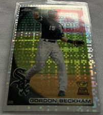 2010 Topps Chrome Baseball Gordon Beckham Chicago White Sox Rookie Cup X-Fractor