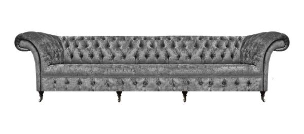 Luxus Textil Sofa Couch Viersitzer Modern Chesterfield Neu Sofas Wohnzimmer-image