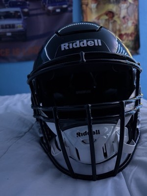 Riddell Speedflex Football Helmet w/ Face Mask Black/White Large
