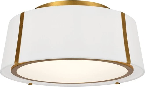 Crystorama Lighting Group FUL-905 Fulton 3 Light 18"W Semi-Flush - Gold - Picture 1 of 10