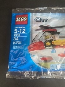 Lego City Helicopter Vehicle 4900 Minifig New In Bag