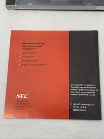 Tiger Road TurboGrafx-16 HuCARD Case Manual 1999 Vintage NEC
