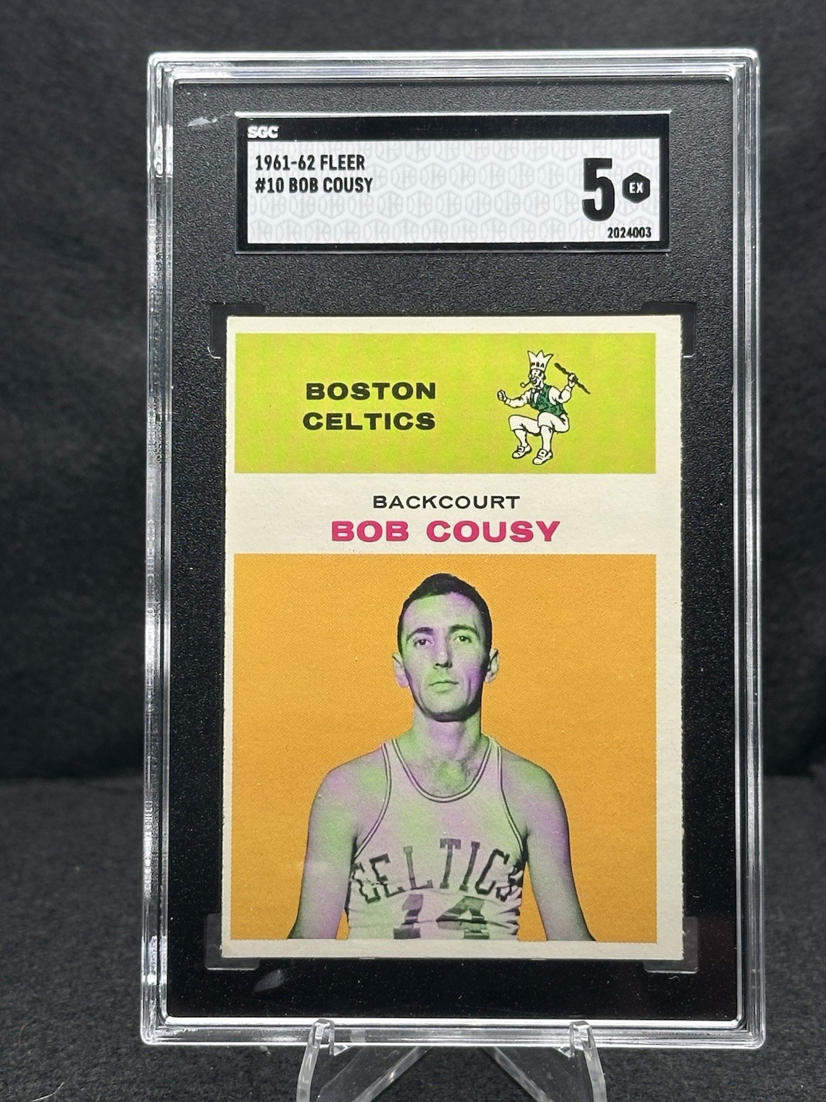 1961-62 Fleer - Bob Cousy #10 SGC 5