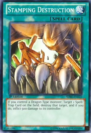 Stamping Destruction - SDBE-EN022 - Common - Unlimited Edition Damaged