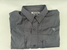 AriatTEK 360 Airflow Men's XL Black Performance Button Up Shirt Vented Tech