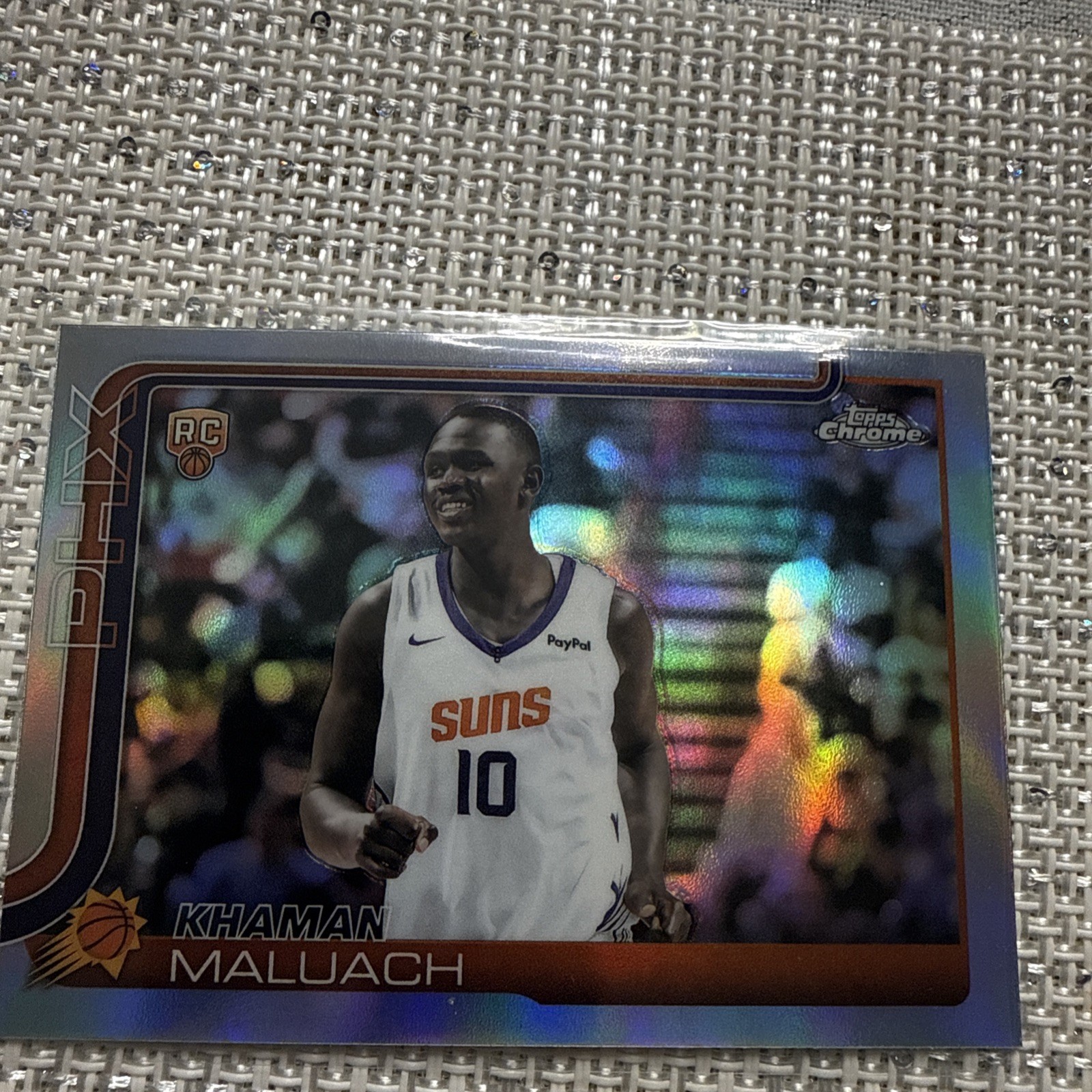 🔥2025-26 Topps Chrome Khaman Maluach #260 RC Refractor Phoenix Suns
