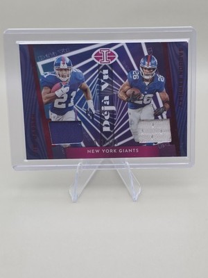 2023 Panini Illusions Déjà Vu Red /199 Tiki Barber Saquon Barkley #DV-BB Giants 