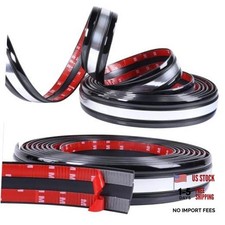 Heavy Duty Automotive Trim Molding 43mm Wide Car Side 16Ft Black with Chrome