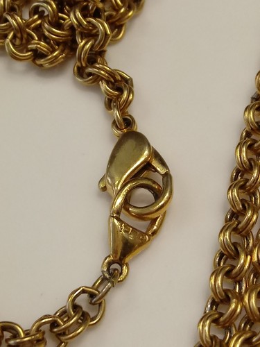 Vintage Liz Claborne Gold Royal Lion Medallion Pendant Chain Necklace 28 Inches - Picture 3 of 3