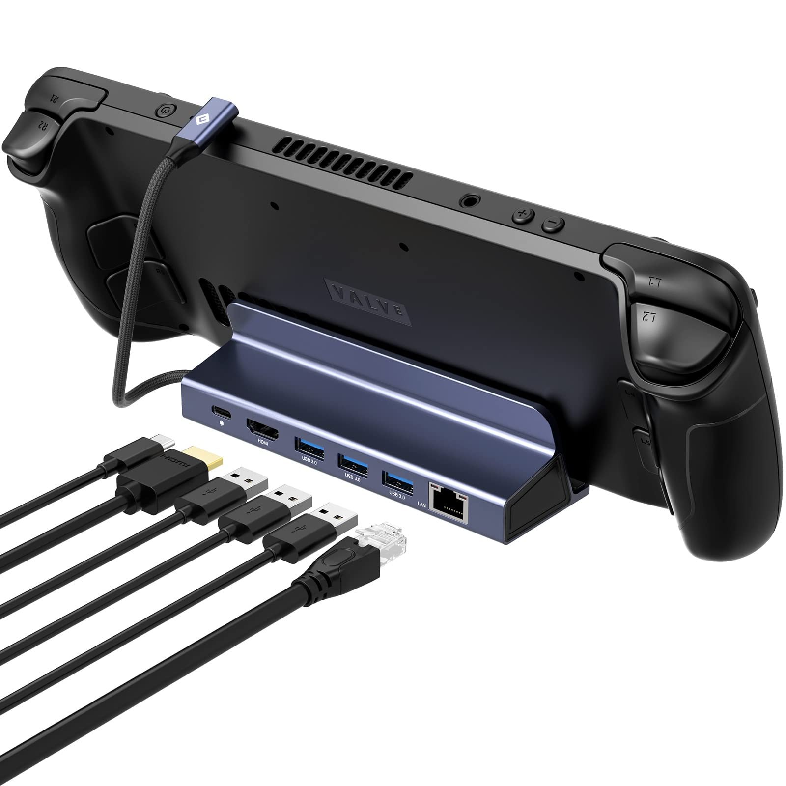 NOVOO 6-in-1 Docking Station per Steam Deck, con HDMI 2.0 4K@60Hz, (w2x)