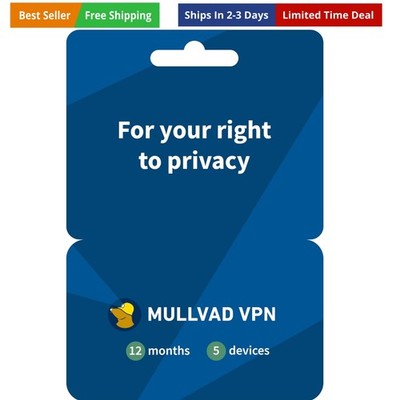 12  for 5 Devices | Protect Your Privacy with Easy-To-Use Security VPN Service