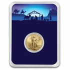 2025 1/10 oz American Gold Eagle - w/Starry Night Nativity Card
