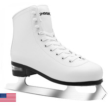 SMOOJOY Figure Ice Skates for Women and Men - Air Cushion Deluxe Hockey Ice Skat