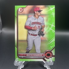 2022 Bowman - Prospects Austin Hendrick #BP-33 Neon Green Border /399 (RC)