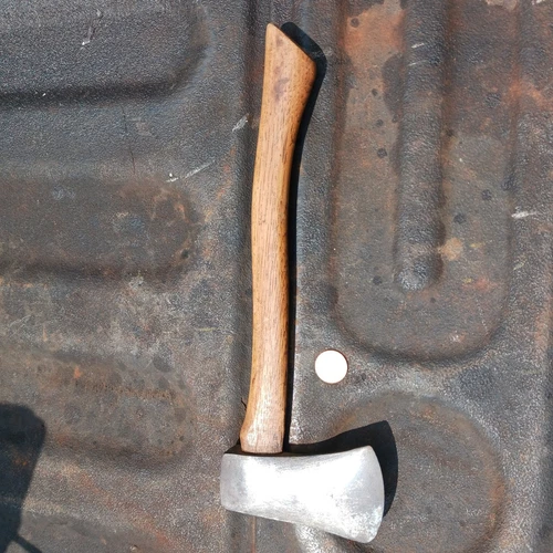 Antique Vintage Tiny Kindling Hatchet Unmarked With Leather Sheath