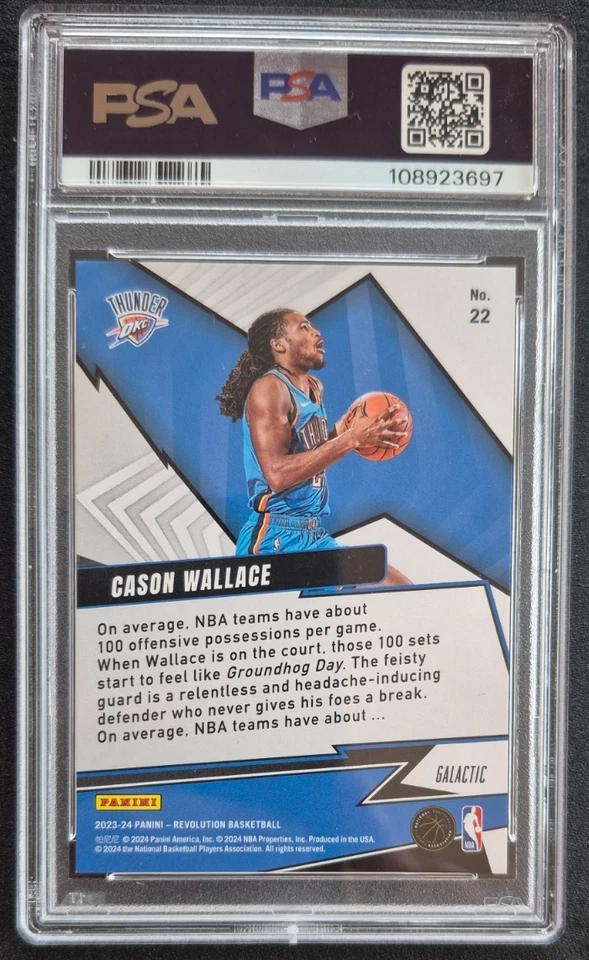 2023-24 Panini Revolution Rookie Shock Wave Galactic SSP Cason Wallace #22 - Image 2 of 2