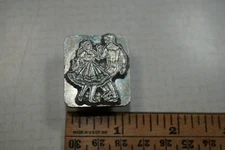 Vintage Leather Figure Carving Tool Craftool Co. USA Stamp 8424 Square Dancers