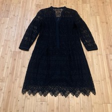 Elie Tahari Women’s Black Lace Knit Dress Size 14