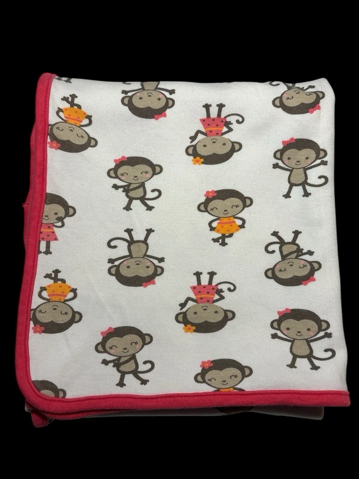 Manta bebé Carter’s Just One You rosa naranja mono algodón Foto 2 de 4