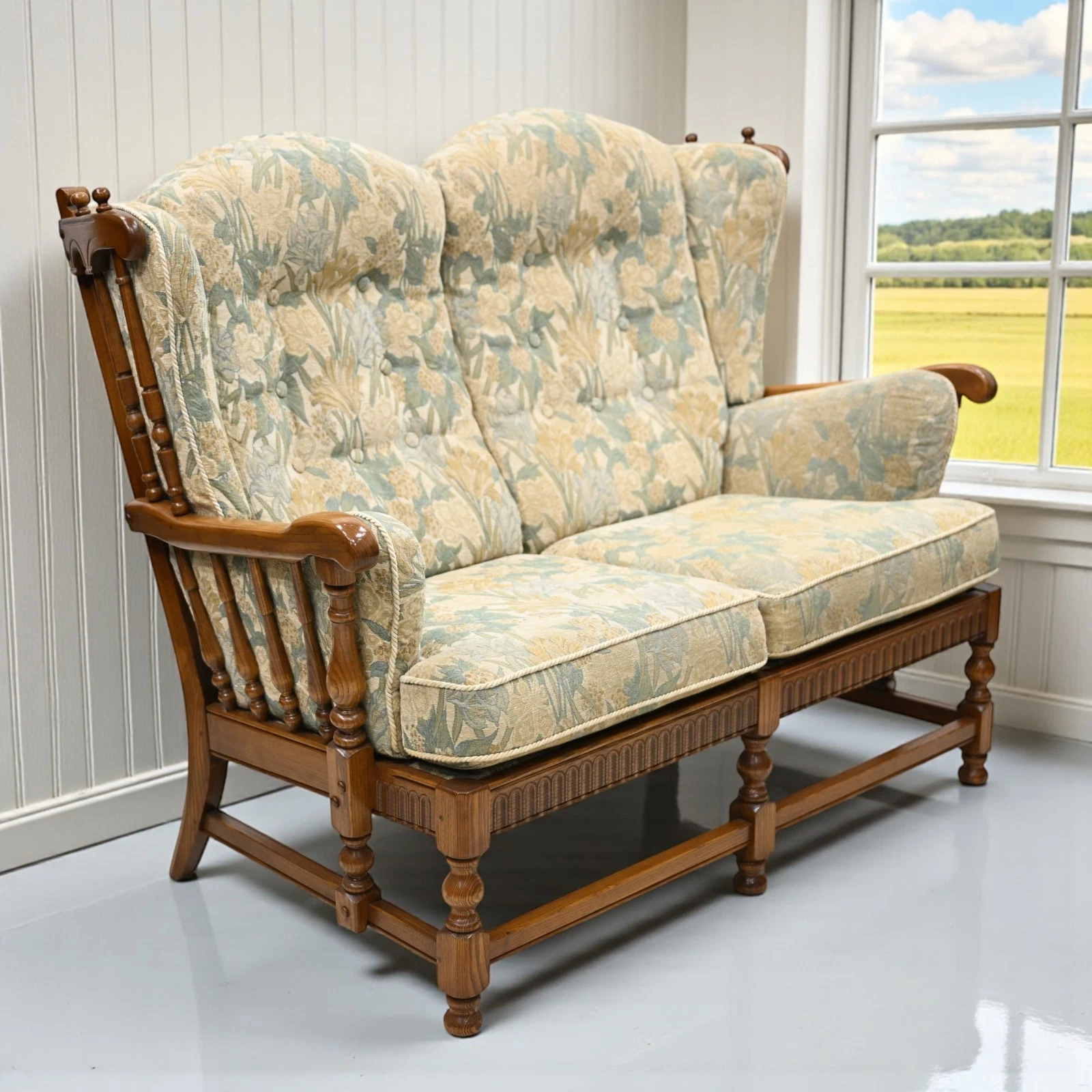 Ercol Cloister 2str Sofa Golden Dawn 2 seater #932/2 Gold Badge FREE UK Delivery
Opens in a new wind