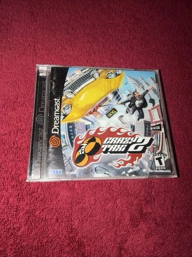 Crazy Taxi 2 (Sega Dreamcast, 2001) Disc & Manual Mint Condition Free Shipping