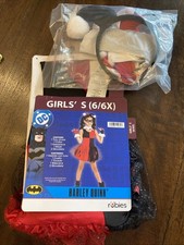 NEW Harley Quinn Rubies Costume Girls SIZE 6/6X Halloween Nwt