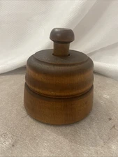 Antique Wooden Butter Mold/stamp With Star Design