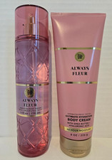 NEW Bath  Body Works Always Fleur Fine Fragrance Mist  Body Cream - 2 Pc.